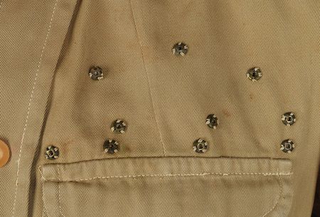 Lot #306 Chinese-Made Field Jacket Belonging to George L. Paxton of the A.V.G. 'Flying Tigers': Significant khaki field jacket with rare AVG 'Flying Tiger' patch - Image 3