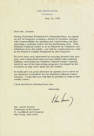 Lot #82 John F. Kennedy: Building a committee for the 