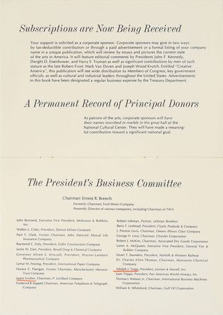 Lot #82 John F. Kennedy: Building a committee for the 