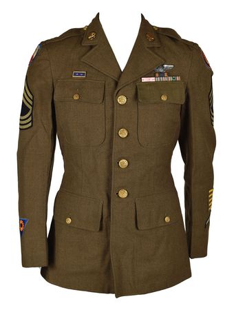 Lot #332 World War II Jacket: Manly S. Blackman: The jacket of an American airman held as a POW in Stalag-17 - Image 1