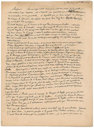 Lot #220 Frederick the Great: A poem for his masterful friend Voltaire: 