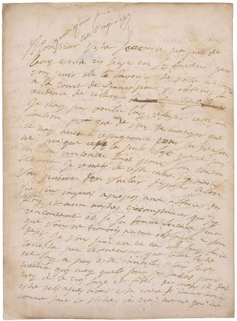 Lot #270 Queen Christina: ?When Stockholm changes ministers, he will perhaps prefer a lesser status in Paris, than a greater one here? - Image 1