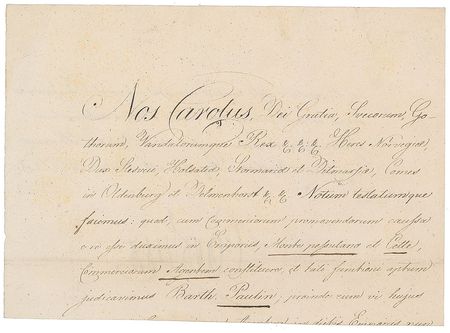 Lot #21 King Charles XIII Check - Image 2