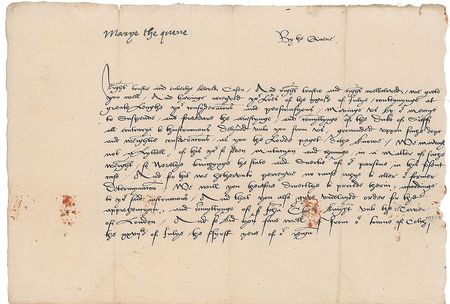 Lot #283 Queen Mary I of England: Queen Mary's bloody reign begins?an important 1553 letter - Image 1