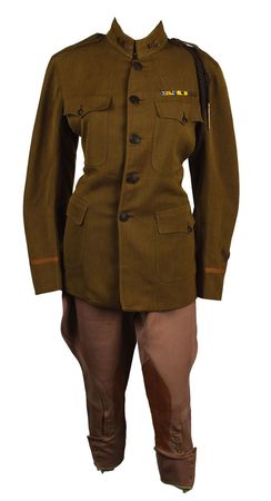 Lot #410 World War I Uniform Grouping Belonging to Major General Terry Allen, U.S. Army: The WWI uniform of the colorful Maj. Gen. Terry Allen - Image 1