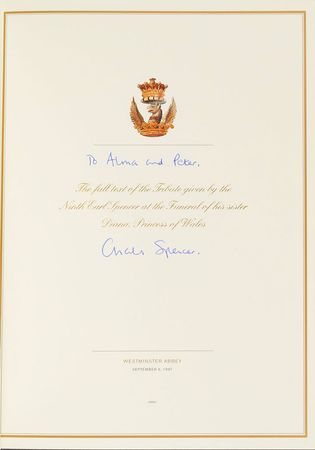 Lot #267 Princess Diana and Prince Charles Card - Image 1
