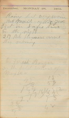 Lot #404 Gettysburg: A New Hampshire private's diary from 