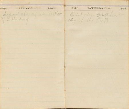 Lot #404 Gettysburg: A New Hampshire private's diary from 