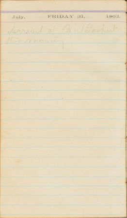 Lot #404 Gettysburg: A New Hampshire private's diary from 