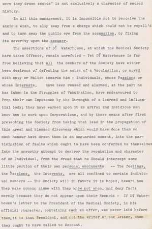 Lot #14 John Quincy Adams: Defending Dr. Benjamin Waterhouse in a controversy over his smallpox vaccine - Image 8