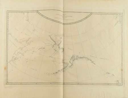 Lot #291 Atlas to Captain James Cook's Third Voyage: Folio of charts and engravings portraying Captain Cook's third voyage - Image 9