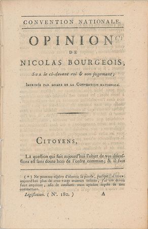 Lot #248 King Louis XIV Trial Pamphlets: The trial of King Louis XVI - Image 1