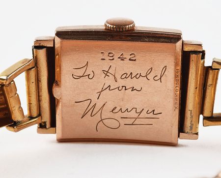 Lot #792 Flato Watch Presented by Mervyn LeRoy: Handsome Flato watch presented by Mervyn LeRoy - Image 2