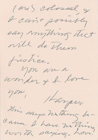 Lot #601 Harper Lee: 