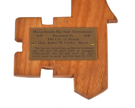 Lot #167 City of Boston Key: Lexington battleground key presented during the Massachusetts Tercentenary - Image 5