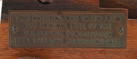 Lot #399 USS Constitution: Elaborate oak cannon made from the hull of 'Old Ironsides' - Image 2