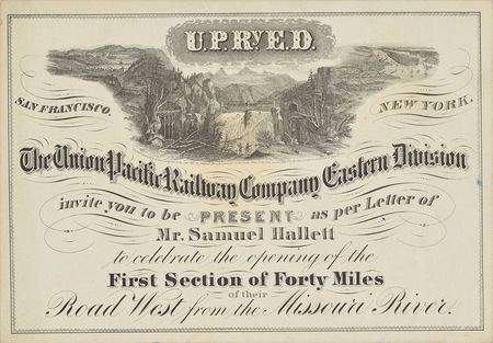 Lot #297 Transcontinental Railroad: Wonderful early history of the Union Pacific Railway - Image 4