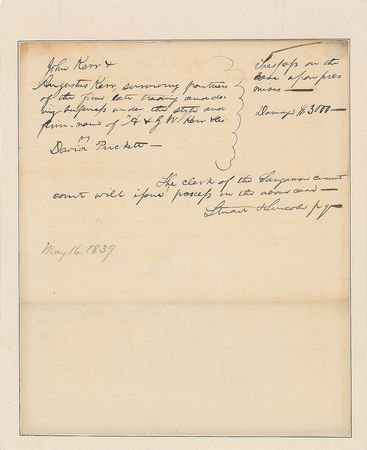 Lot #32 Abraham Lincoln: Desirable 1839 autograph