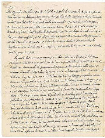 Lot #402 Marquis de Lafayette Archive of (18) Items: Extensive archive revealing the Marquis de Lafayette's thoughts on the military, politics, and change in France - Image 10