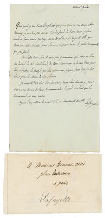 Lot #402 Marquis de Lafayette Archive of (18) Items: Extensive archive revealing the Marquis de Lafayette's thoughts on the military, politics, and change in France - Image 12