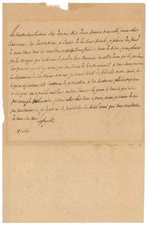 Lot #402 Marquis de Lafayette Archive of (18) Items: Extensive archive revealing the Marquis de Lafayette's thoughts on the military, politics, and change in France - Image 15