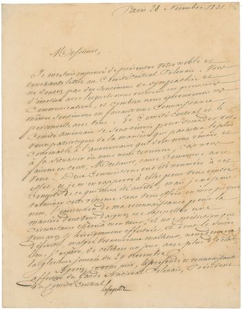Lot #402 Marquis de Lafayette Archive of (18) Items: Extensive archive revealing the Marquis de Lafayette's thoughts on the military, politics, and change in France - Image 19