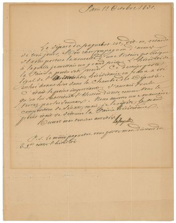 Lot #402 Marquis de Lafayette Archive of (18) Items: Extensive archive revealing the Marquis de Lafayette's thoughts on the military, politics, and change in France - Image 20