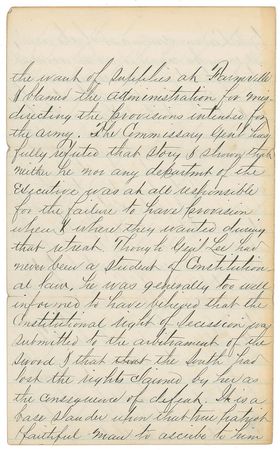 Lot #403 Jefferson Davis: The Confederate president defends his commander: 