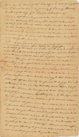 Lot #295 Shawnee and Delaware Indians: Remarkable collection of letters directed to the Superintendent of Indian Affairs in the 1820s, revealing the various hardships suffered by the Shawnee and Delaware Tribes - Image 3