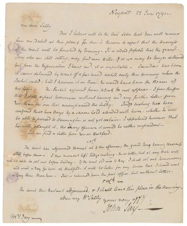 Lot #180 John Jay: On a grand Jury and Judge