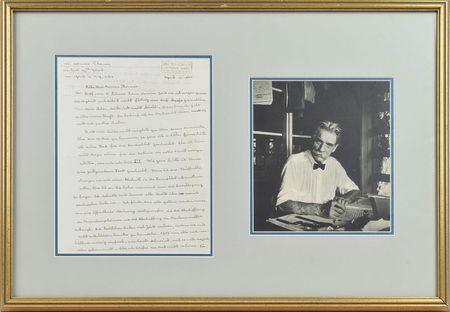 Lot #198 Albert Schweitzer: Schweitzer declines invitation to an antinuclear demonstration - Image 1