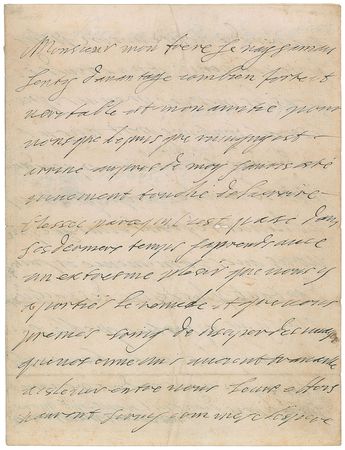 Lot #247 King Louis XIV: In the waning days of the Franco-Dutch War, King Louis writes to his British ally, King Charles II - Image 1