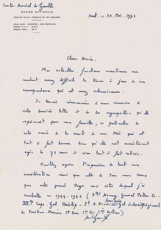 Lot #214 Charles de Gaulle Signed Photograph - Image 3