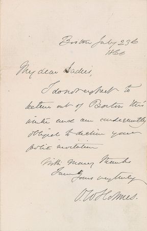 Lot #627 Oliver Wendell Holmes, Sr - Image 2