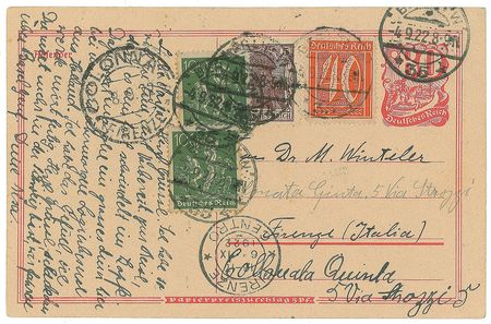 Lot #189 Albert Einstein: Albert and Elsa prepare for their 