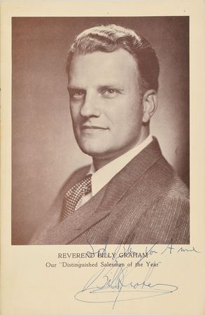 Lot #318 Billy Graham Program - Image 1