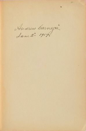 Lot #307 Andrew Carnegie Book - Image 1