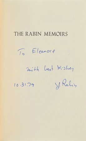 Lot #380 Yitzhak Rabin Book - Image 1