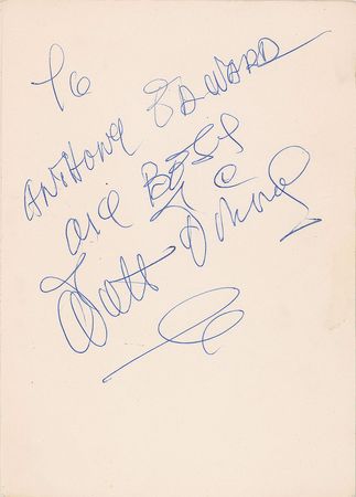 Lot #578 Walt Disney Signature - Image 1