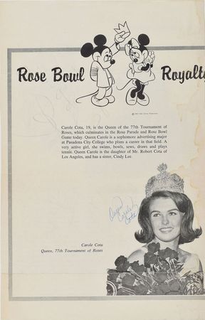 Lot #580 Walt Disney: Presiding over the 1966 Pasadena Rose Bowl Parade - Image 3