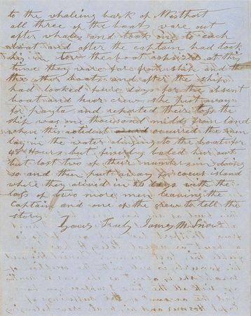 Lot #288 New Bedford Whaling: A tragic tale of an 1849 whaling trip out of New Bedford - Image 2