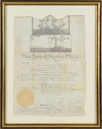 Lot #16 John Quincy Adams and Henry Clay Signed Document - Image 1