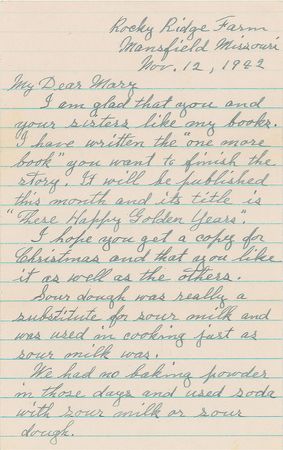 Lot #614 Laura Ingalls Wilder: The end of the Little House series: 