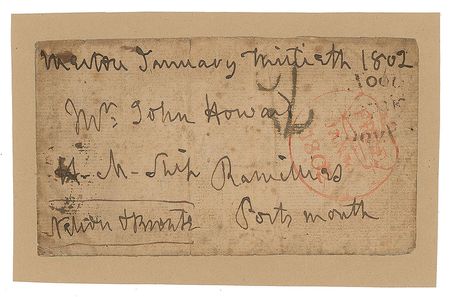 Lot #419 Horatio Nelson Address Panel - Image 1