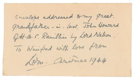 Lot #419 Horatio Nelson Address Panel - Image 2