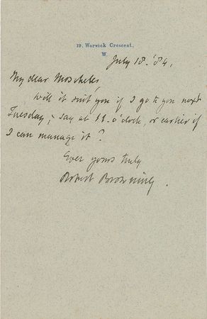 Lot #588 Robert Browning: A poet's portrait - Image 1