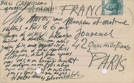 Lot #551 Salvador Dali Handwritten Letter Signed - Image 1