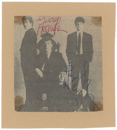 Lot #670 Beatles: Harrison and McCartney Signed Photograph - Image 2