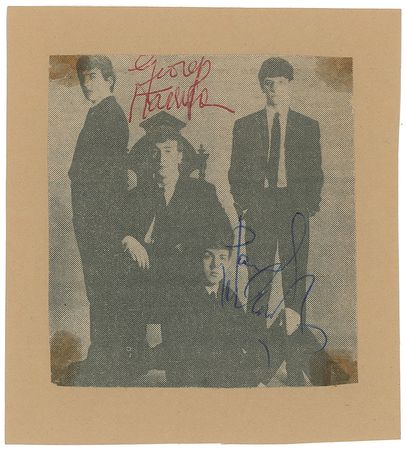Lot #670 Beatles: Harrison and McCartney Signed Photograph - Image 1