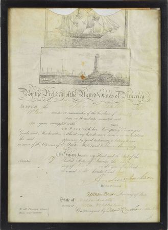 Lot #18 Andrew Jackson and Martin Van Buren Signed